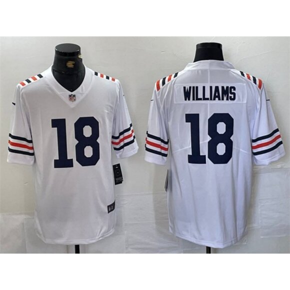 Have a Choice Mens Youths 18 Caleb Williams White Vapor Stitched Jersey - Picture 1 of 1